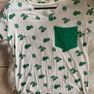 Kyte adult shirt- Monstera